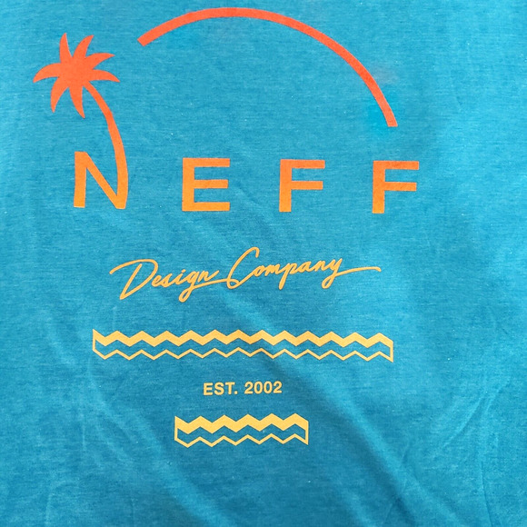 NEW!! NEFF Men SIZE XL Design Company Blue Skate Snowboard Surf T-Shirt - Picture 2 of 7